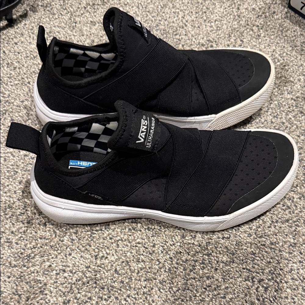Vans Ultrarange Black Slip-On Sneakers - Picture 2 of 6